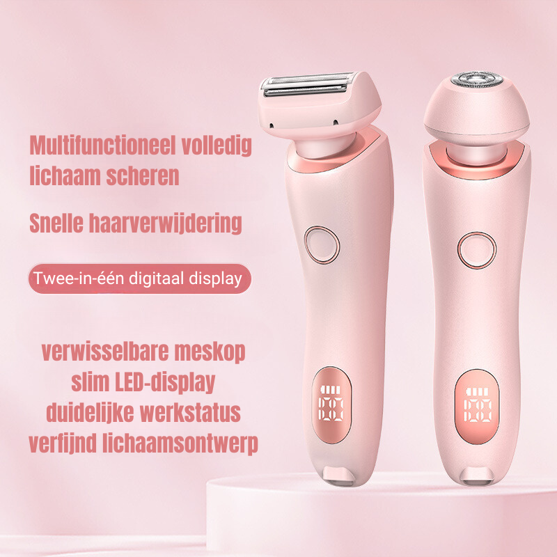 DermaGleam | 2-in-1 Vrouwen Epileerapparaat