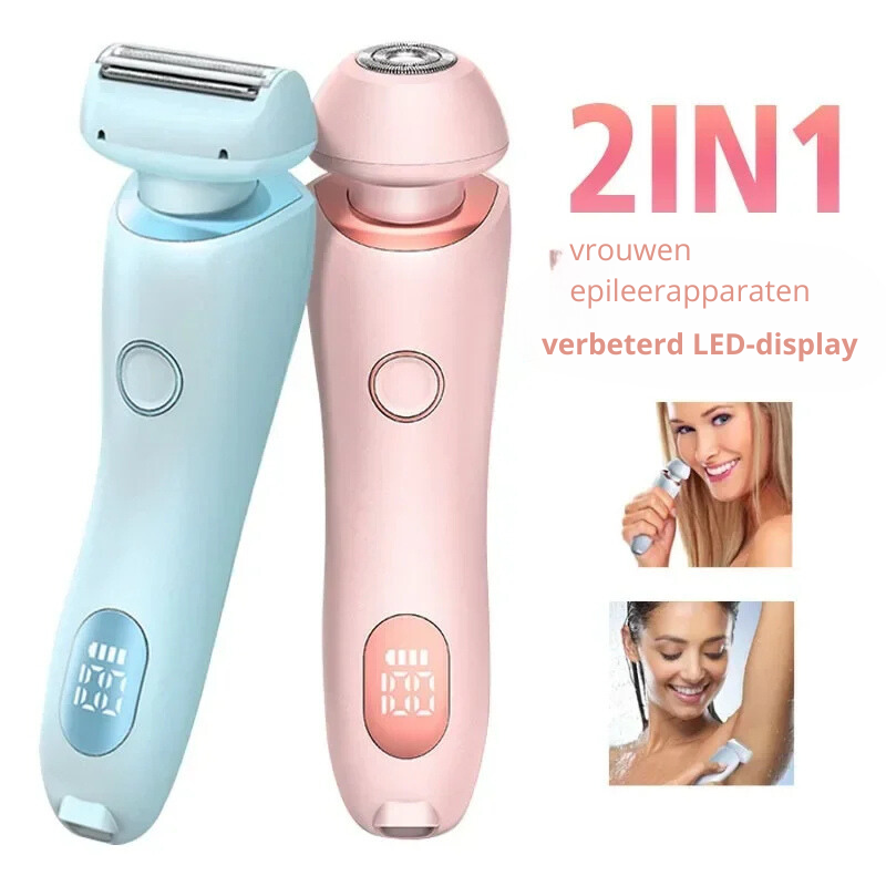 DermaGleam | 2-in-1 Vrouwen Epileerapparaat